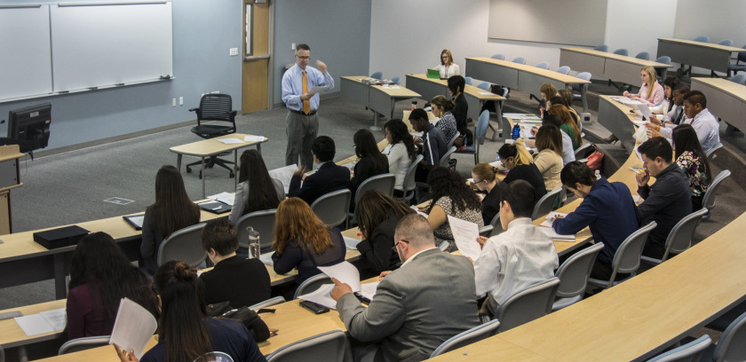 Professor Val Ricks from South TX College of Law Teaches a Mock Law Class at SHSU