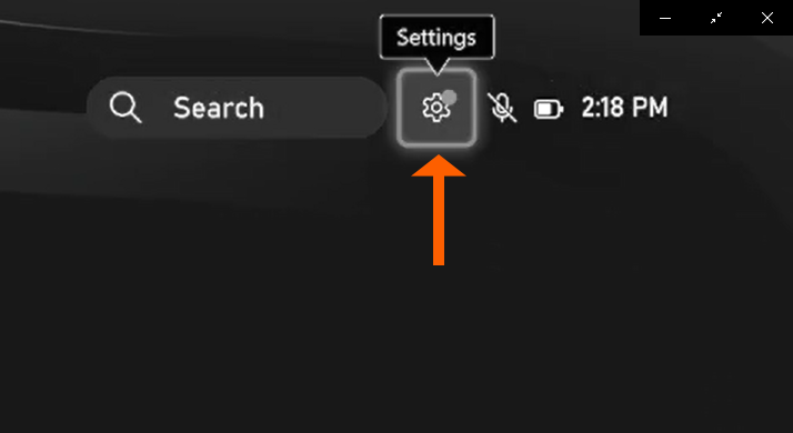 Xbox Navigate to Settings