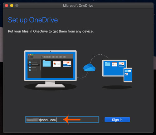 SetUp OneDrive