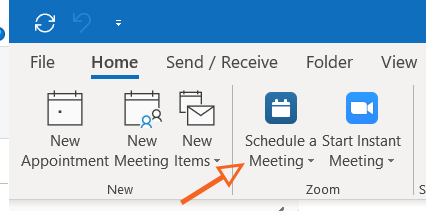 Outlook Schedule a Meeting