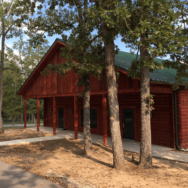 outside front left view of the raven room