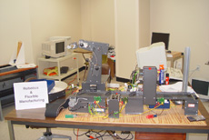 Mentor robot in the Sower Business Technology Lab at SHSU