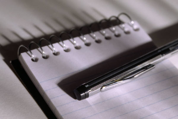 General Information a blank notepad