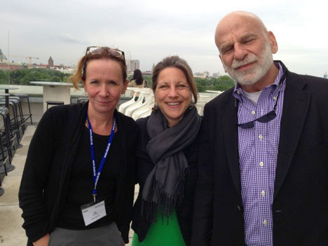 DAAD (German Academic Exchange Agency) hosts Uta Gaedeke and Miriam Hippchen and Germany Today participant Dr. Jeffrey Peck (Dean, Weismann School of Arts and Sciences, Baruch College, City University of New York) at the Technical University of Munich, Germany.