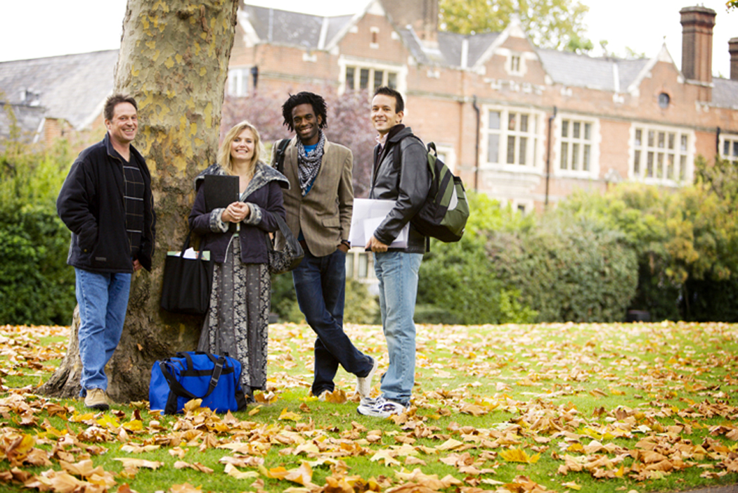 Be Proactive Students on campus in autumn