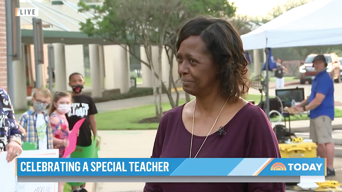 Wanda Smith being celebrated on the Today Show.