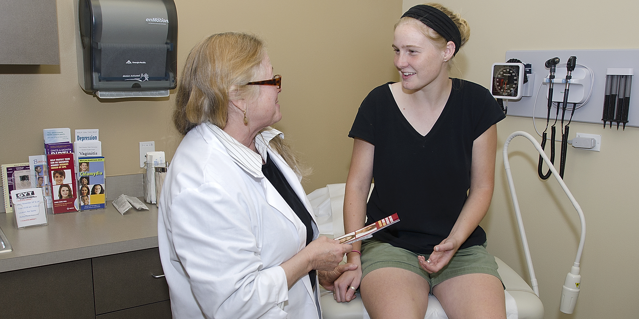 Health Center Provider with Student