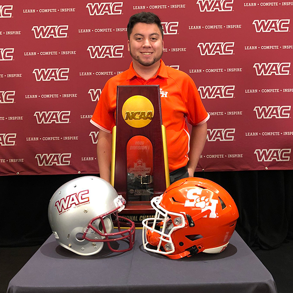 Zimmerman with National Championship trophy